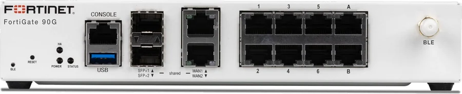 FortiGate 90G rack montajlı güvenlik duvarı ön paneli