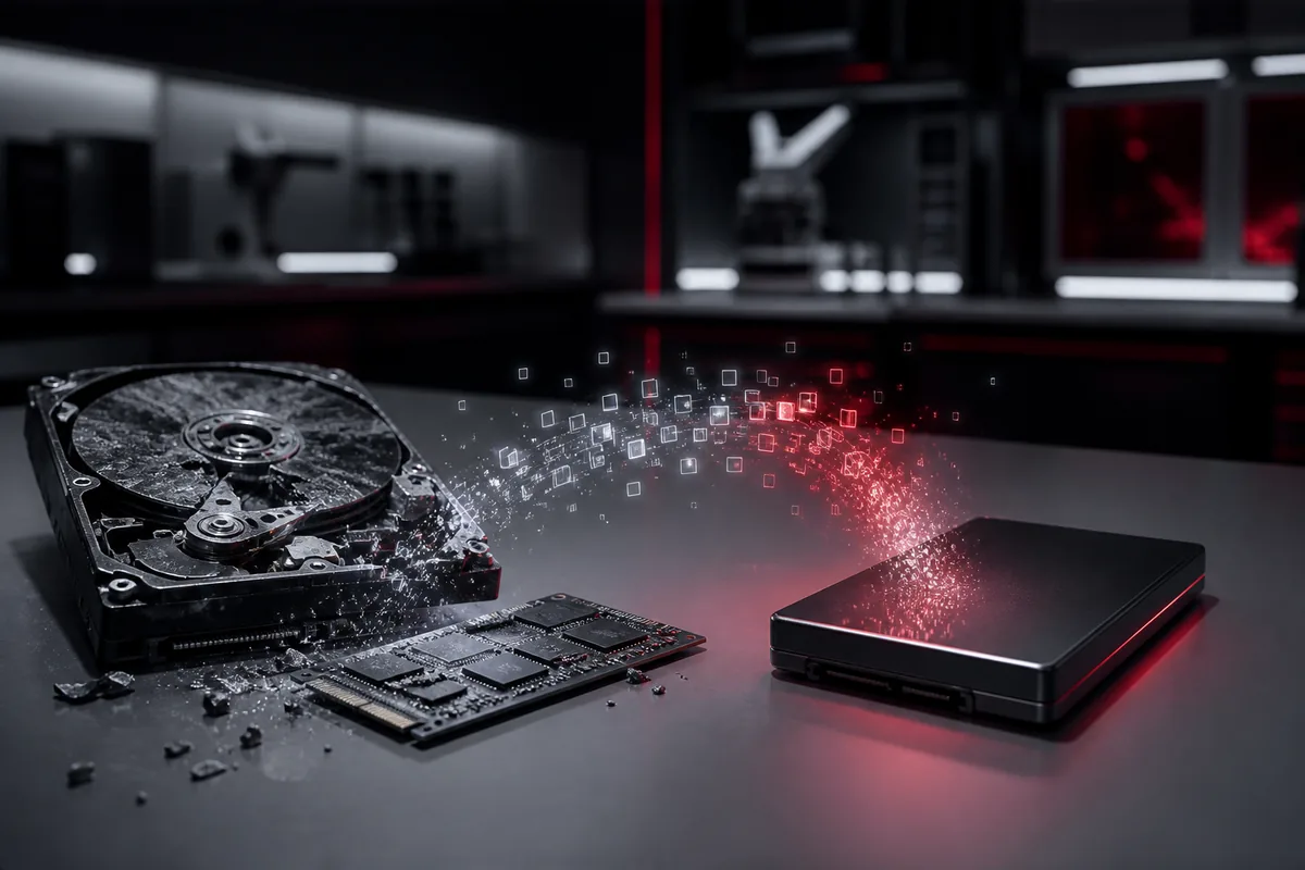 Data recovery examination — disk and server systems